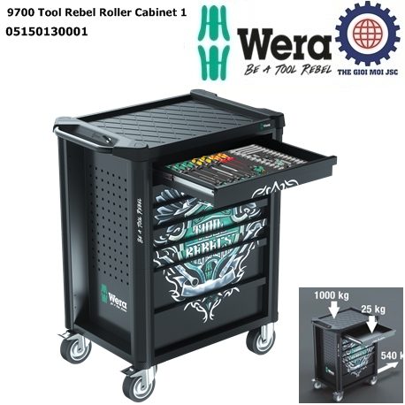 9700 Tool Rebel Roller Cabinet 1 Wera 05150130001