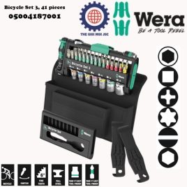 Bộ dụng cụ Bicycle Set 3 ứng sửa xe đạp, xe đạp điện, công việc tự sửa chữa và lắp ráp DIY gồm 41 cái Wera 05004187001