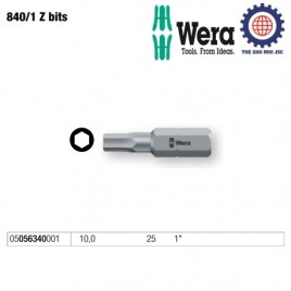 Đầu vít lục giác WERA  – 840/1 Z Hex-Plus SW 10,0 x 25 mm