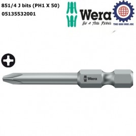 Đầu vít Wera PH1 x 50mm  851/4 J bits Wera 05135532001