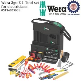 Bộ dụng Wera 2go E 1 Tool set for electricians Wera 05134025001 cho sửa chữa điện kết hợp thương hiệu Jung, KNIPEX®, Lyra®, PICARD®, PUK® và Stabila®