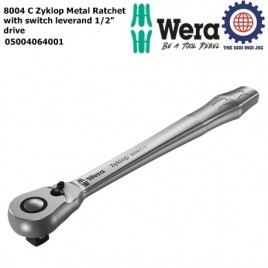Cần siết tròng cóc 8004 C Zyklop Metal với cần gạt đầu ½” Wera 05004064001