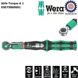 Cần chỉnh lực 2-12Nm Wera 05075800001 Safe-Torque A 1 torque wrench with 1/4″ square head drive