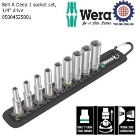 Bộ tuýp dài Wera Belt A Deep 1 socket set 1/4″ drive Wera 05004525001