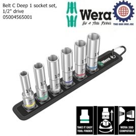 Bộ tuýp dài Wera Belt C Deep 1 socket set, 1/2″ drive, Wera 05004565001