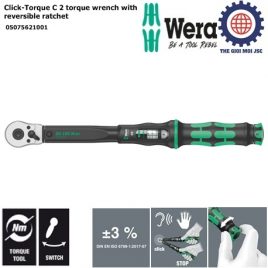 Cần xiết chỉnh lực Wera Click-Torque C 2 torque 20 – 100Nm 1/2″ Wera 05075621001