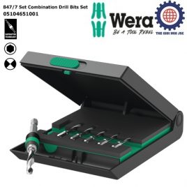 Bộ mũi khoan Wera 847/7 Set Combination Drill Bits Set 7 cái Wera 05104651001