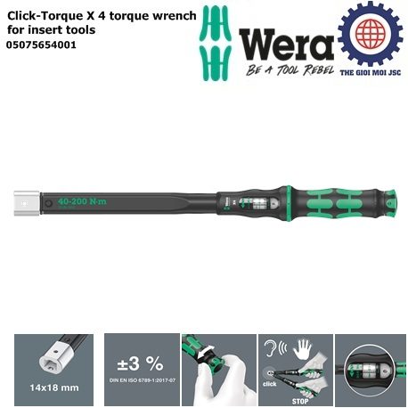Click-Torque X 4 torque wrench for insert tools