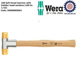 Búa cao su cao cấp cán gỗ tần bì 1×250 mm Wera 05000005001