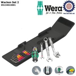 Bộ dụng cụ đa năng Wera 05134022001 Wacken Set 2 gồm Joker lục giác cán vít ngắn vít gồm 15 chi tiết