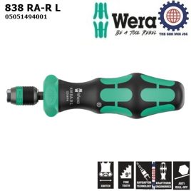 Wera cán tua vít tự động Wera 05051494001 838 RA-R L Ratchet screwdriver 1/4″