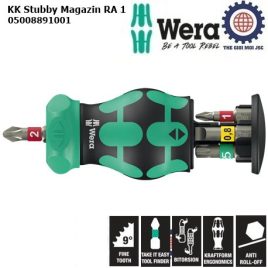 Wera dụng cụ mở vít cán ngắn Wera 05008891001 Kraftform Kompakt Stubby Magazin RA 1 gồm 6 cái