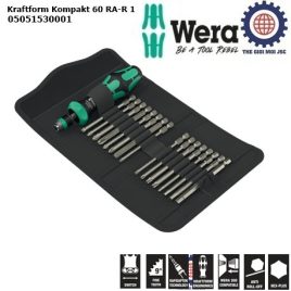 Wera bộ dụng cụ mở vít Wera 05051530001 Kraftform Kompakt 60 RA-R 1 gồm 17 cái