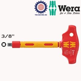 Tay vặn tuýp chữ T tự động cách điện Wera 05005122001 410 i VDE B RA 3/8″